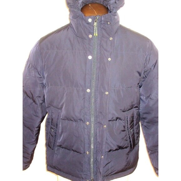 OOBE Brand Men's Kinsley Goose Down Hooded Jacket Midnight Navy Blue NWT - Picture 6 of 9